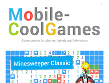 Tablet Screenshot of mobile-coolgames.com